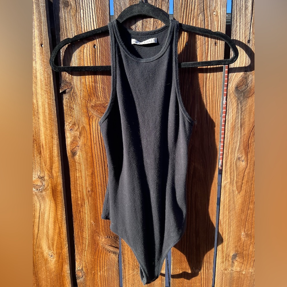 Racerback Ribbed Bodysuit